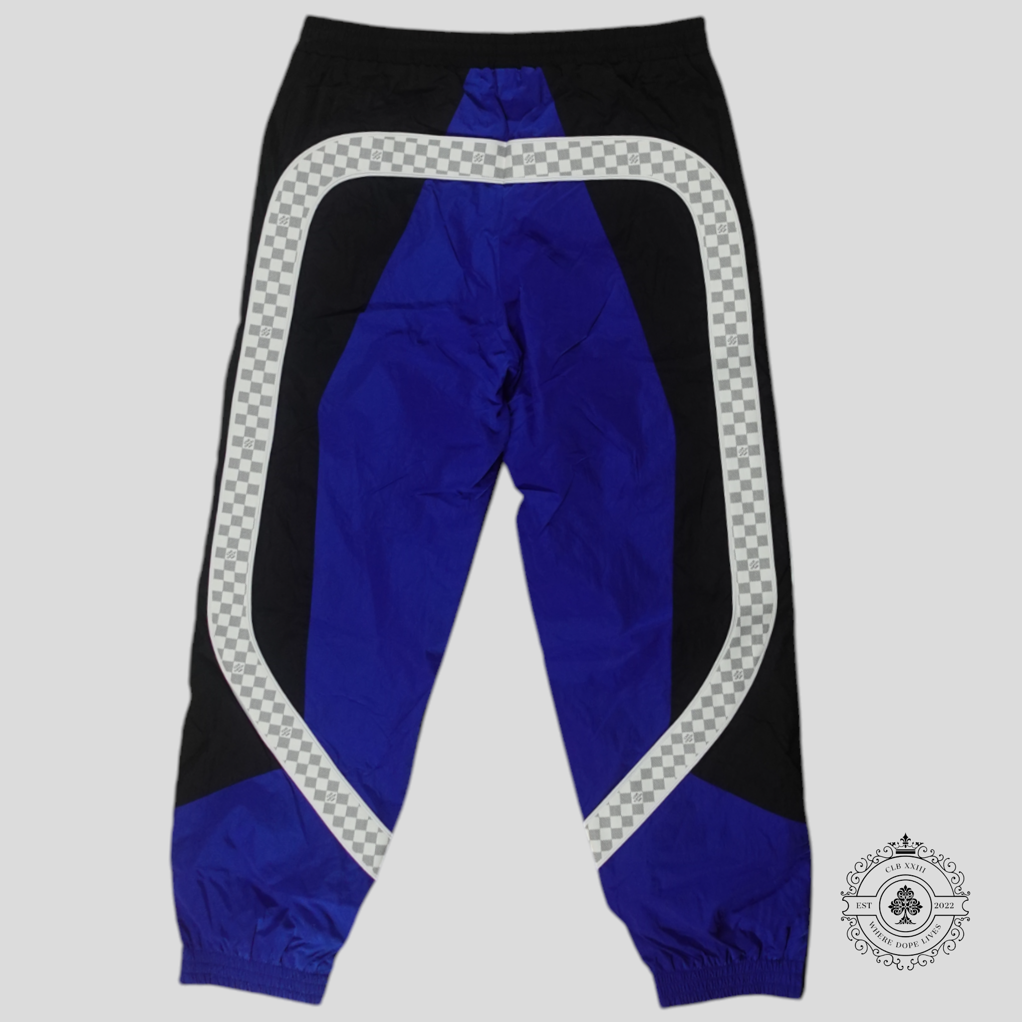 Pantalon de survêtement Louis Vuitton en nylon bleu