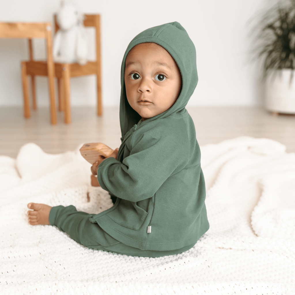 sweat à capuche | vert basilic