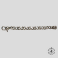 Bracelet Chrome Hearts Cross Link avec fermoir mousqueton en argent