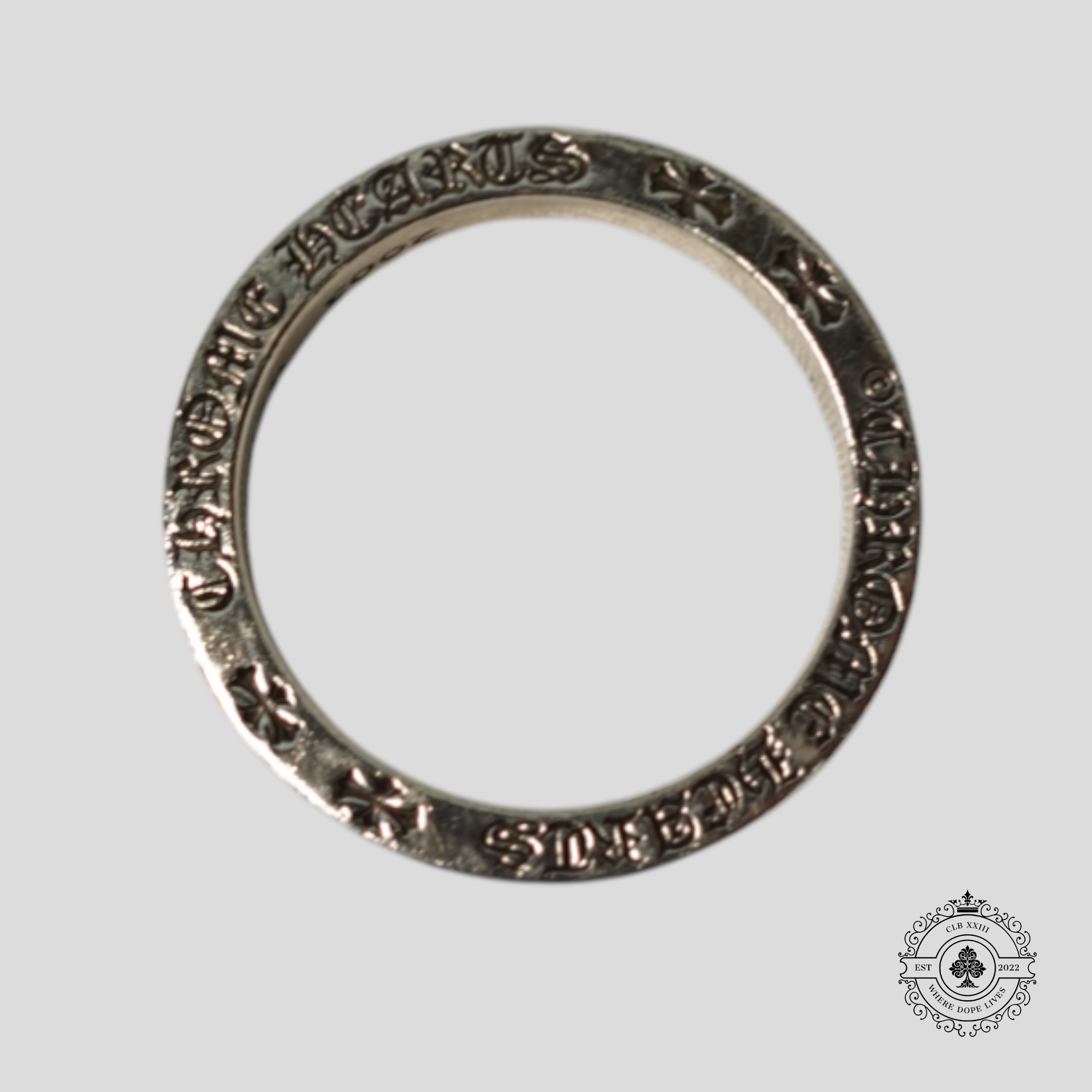 Bague Chrome Hearts CH Forever en Argent
