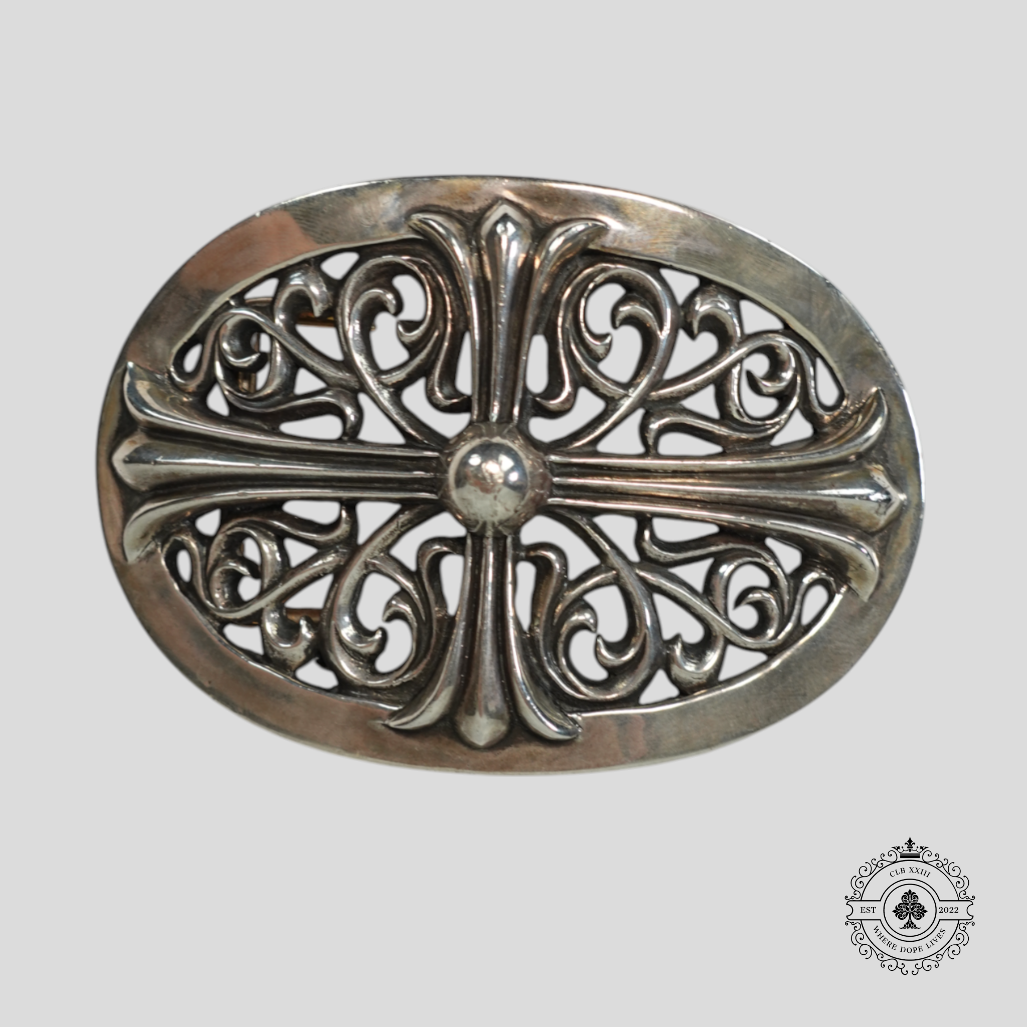 Boucle Chrome Hearts XXL Oval Cross