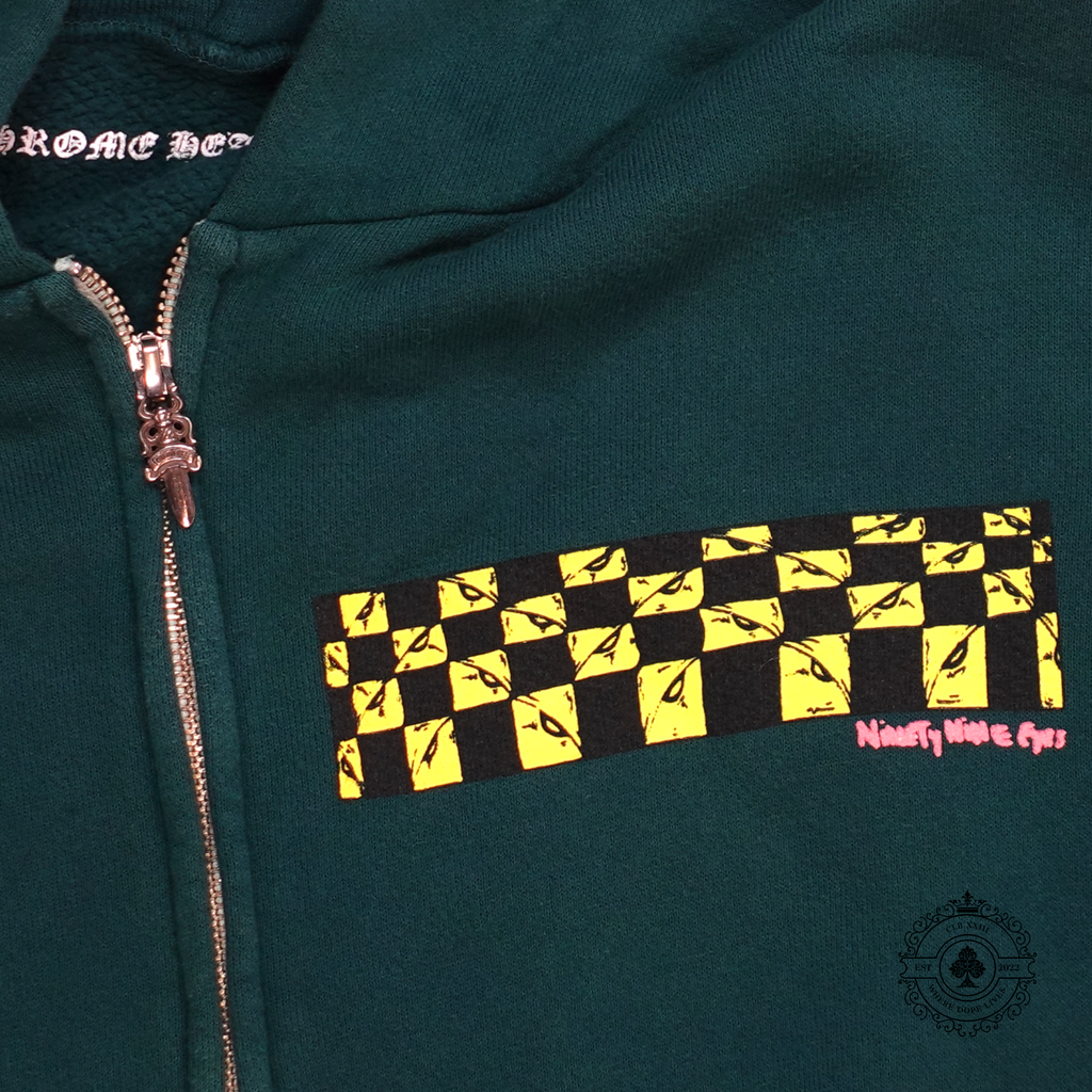 Sweat à capuche zippé Chrome Hearts Matty Boy Antidote vert