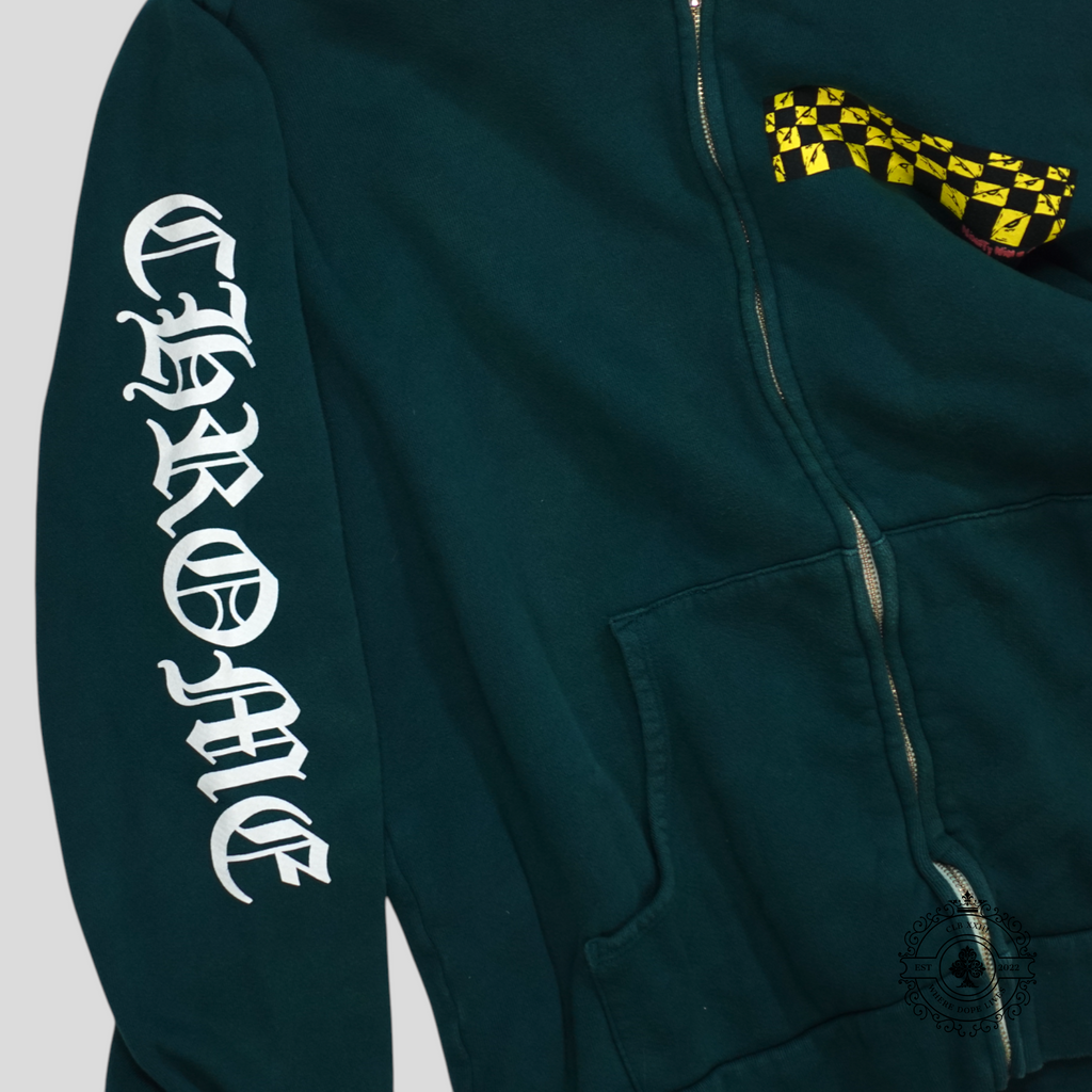 Sweat à capuche zippé Chrome Hearts Matty Boy Antidote vert