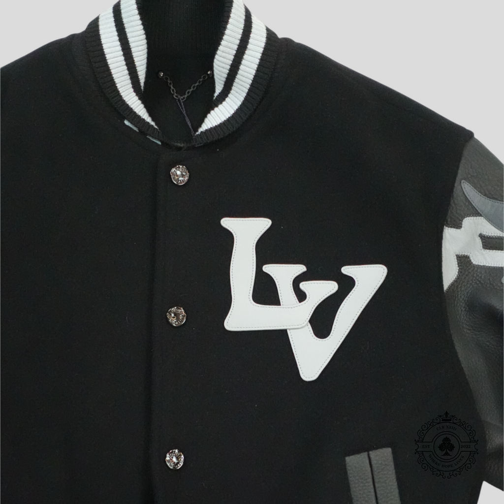 Blouson teddy Louis Vuitton Chaînes Camo noir