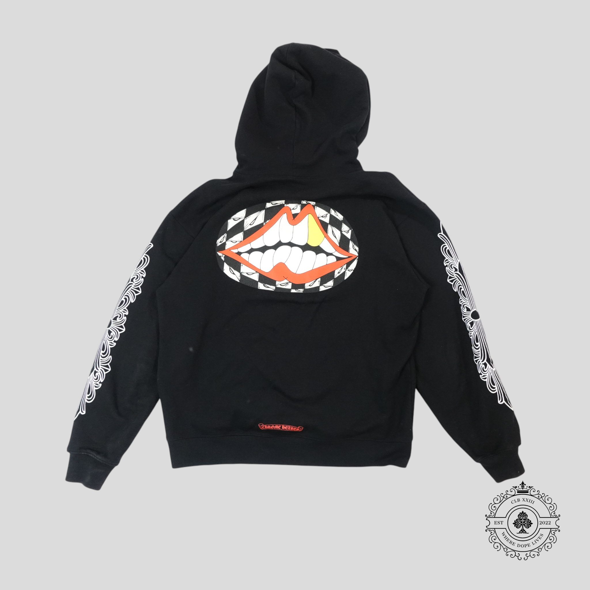 Sweat à capuche Chrome Hearts X Matty Boy Chomper noir