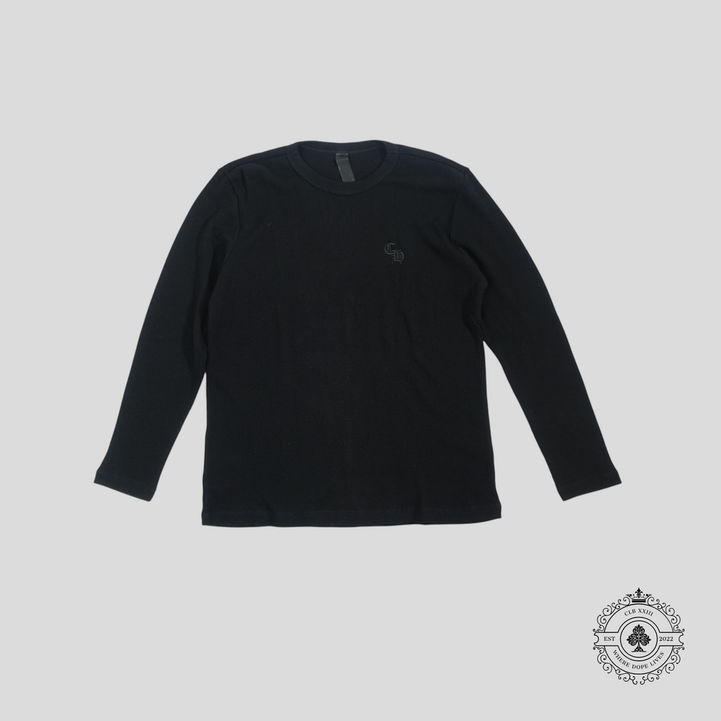 T-shirt thermique manches longues Chrome Hearts noir