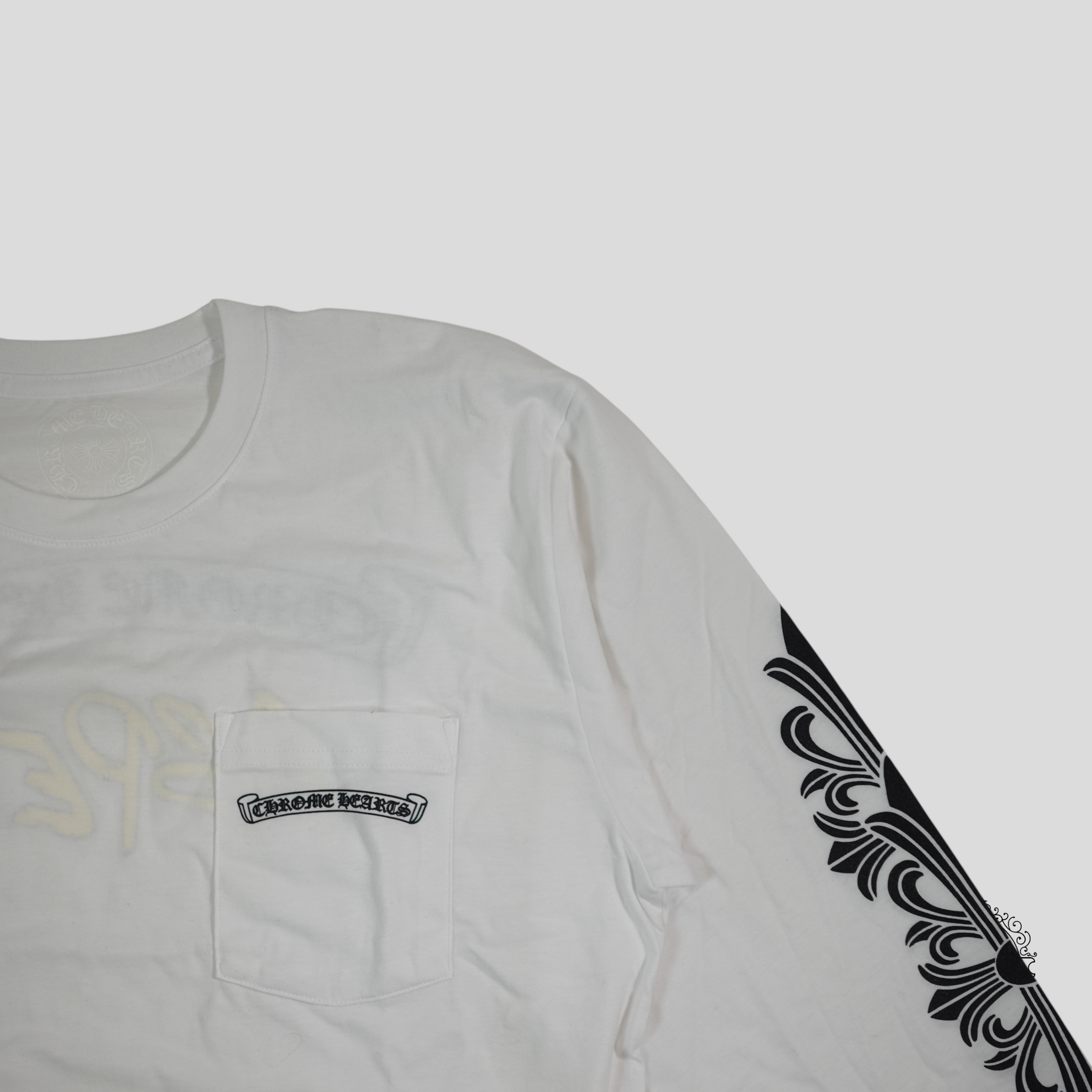 T-shirt à manches longues Chrome Hearts Aspen Logo blanc