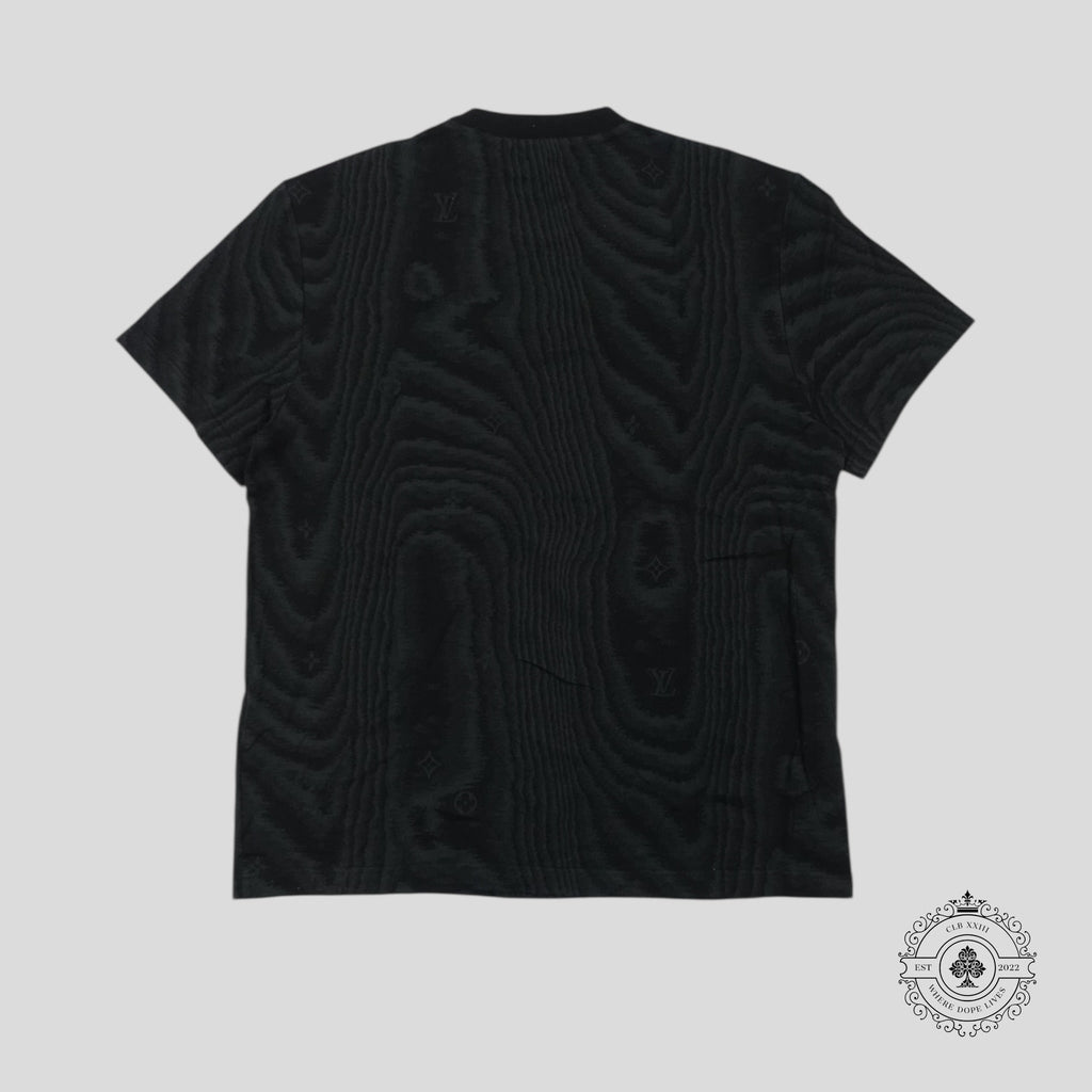 Louis Vuitton T-shirt en moiré LV noir