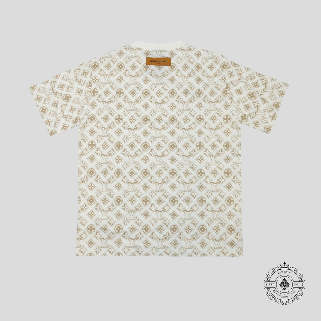 T-shirt Louis Vuitton Monogram Sand blanc/beige