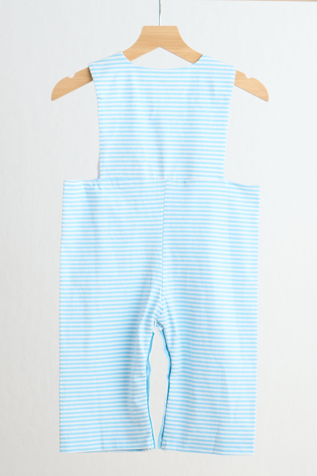 Barboteuse rayée pour garçon, smocks à la main, chiot bleu