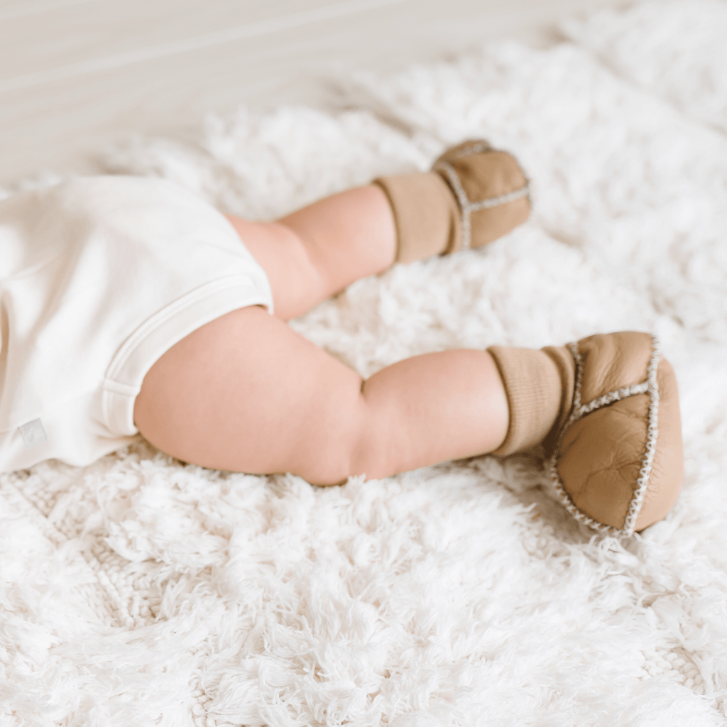 chaussons douillets| marron clair