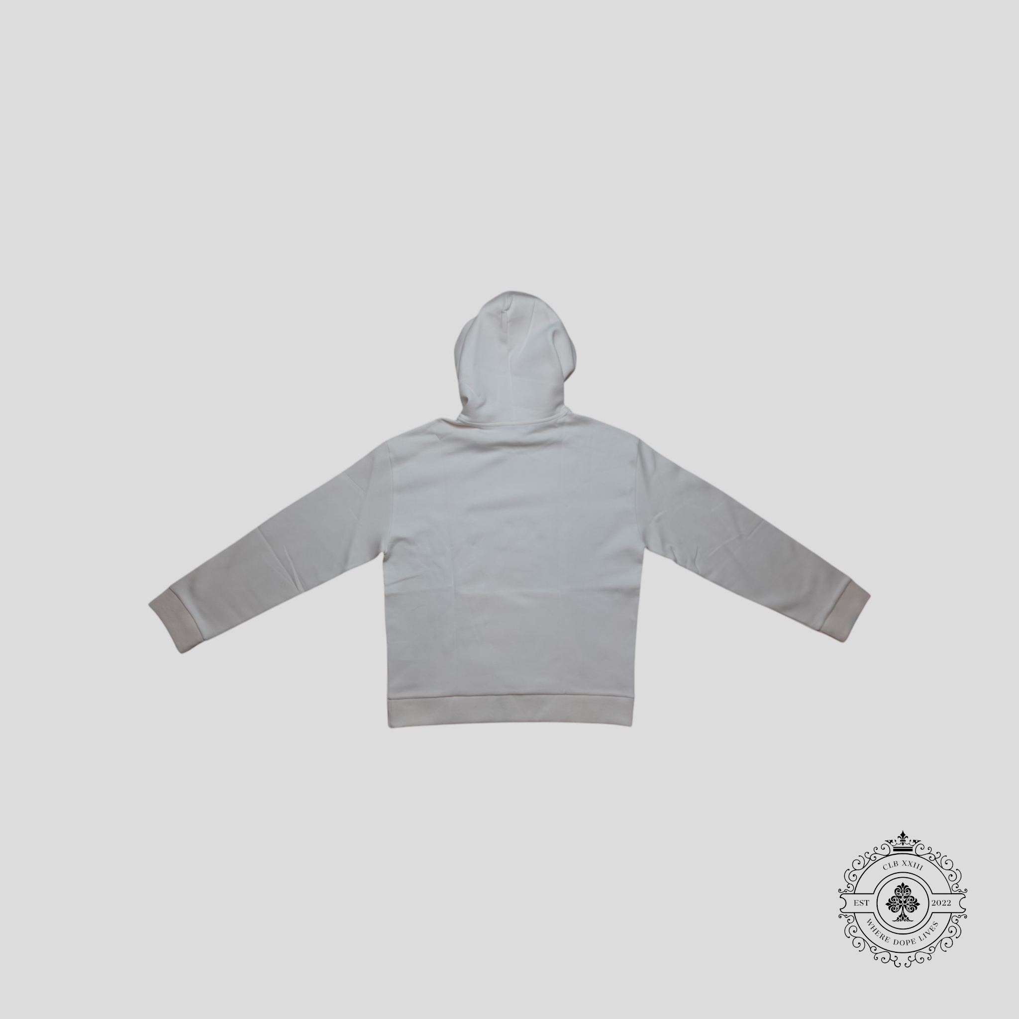 Sweat à capuche Louis Vuitton Marque Déposée blanc