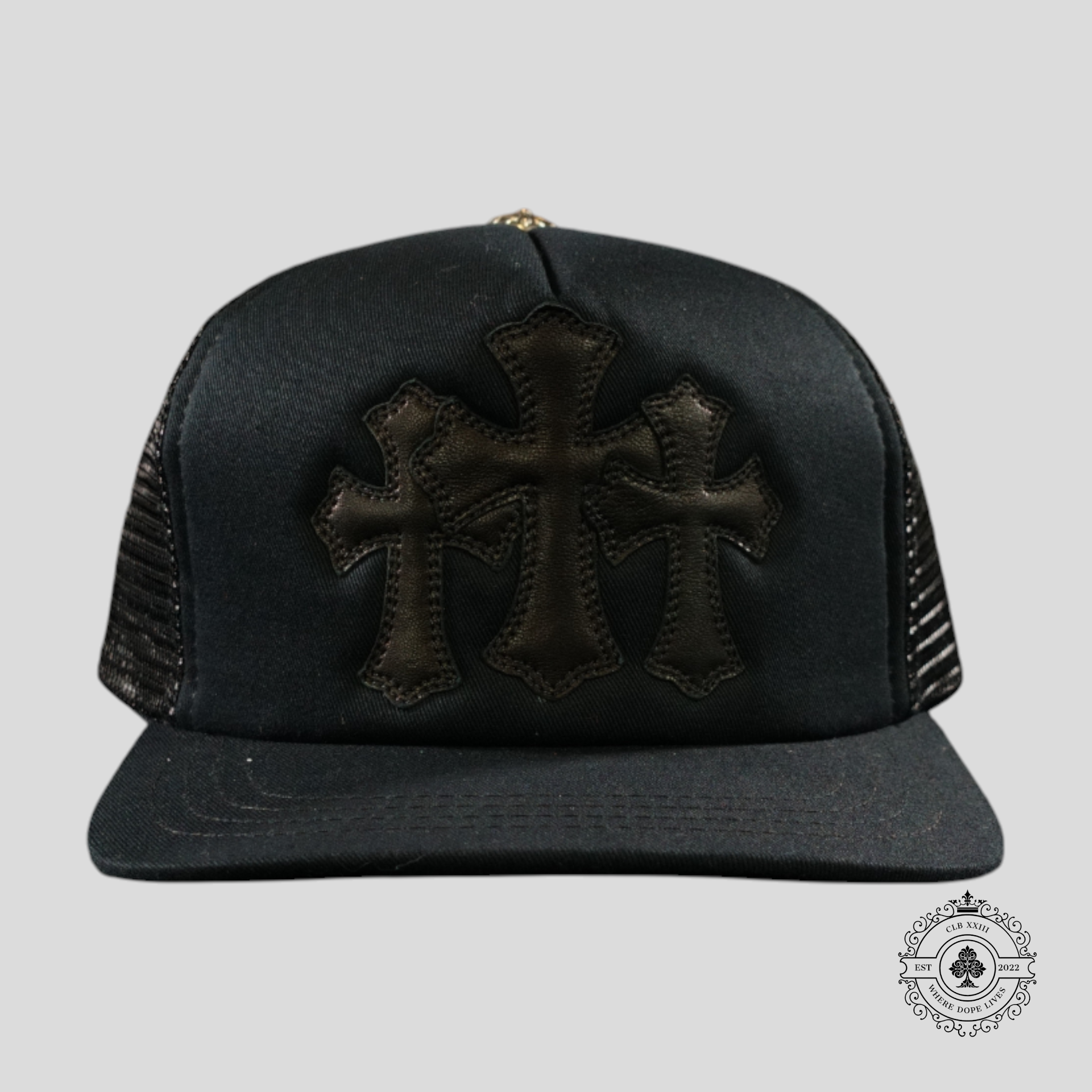Casquette Trucker Chrome Hearts Triple Croix Noire