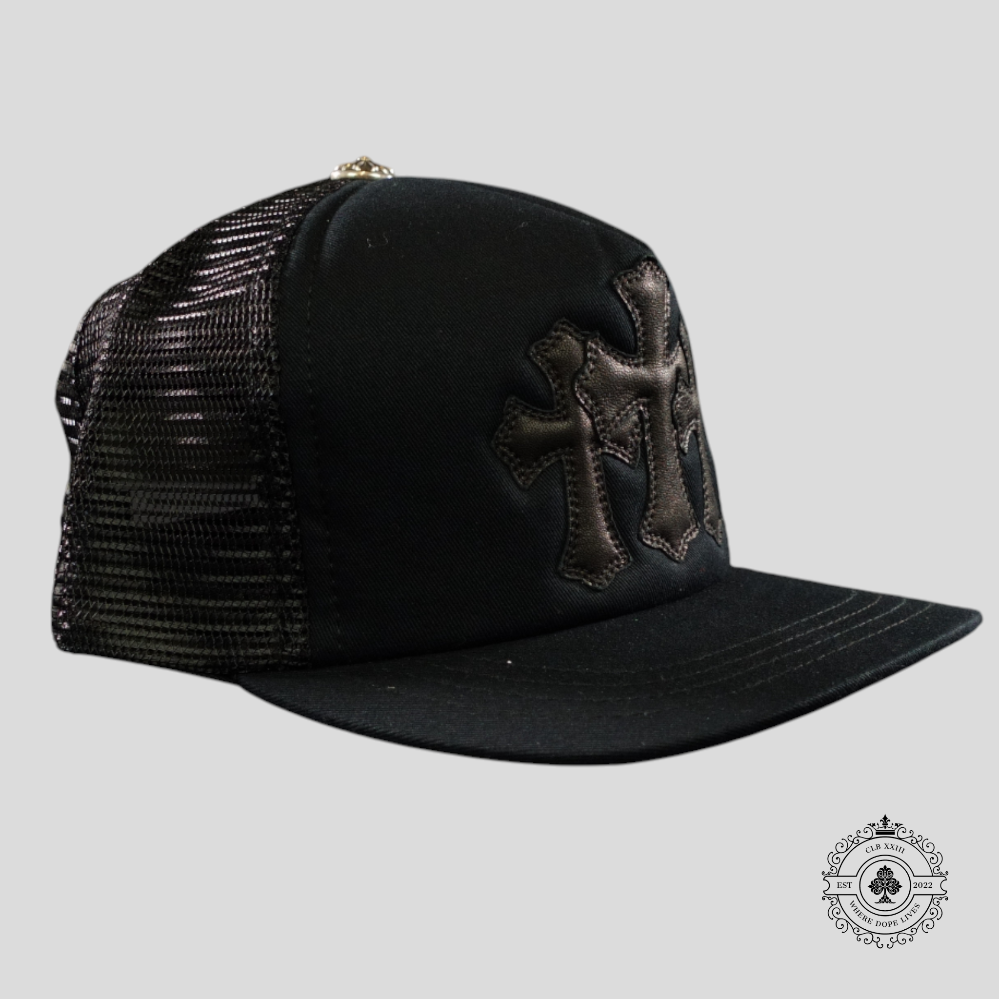 Casquette Trucker Chrome Hearts Triple Croix Noire
