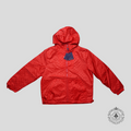 Coupe-vent réversible en nylon Monogram Louis Vuitton rouge orangé