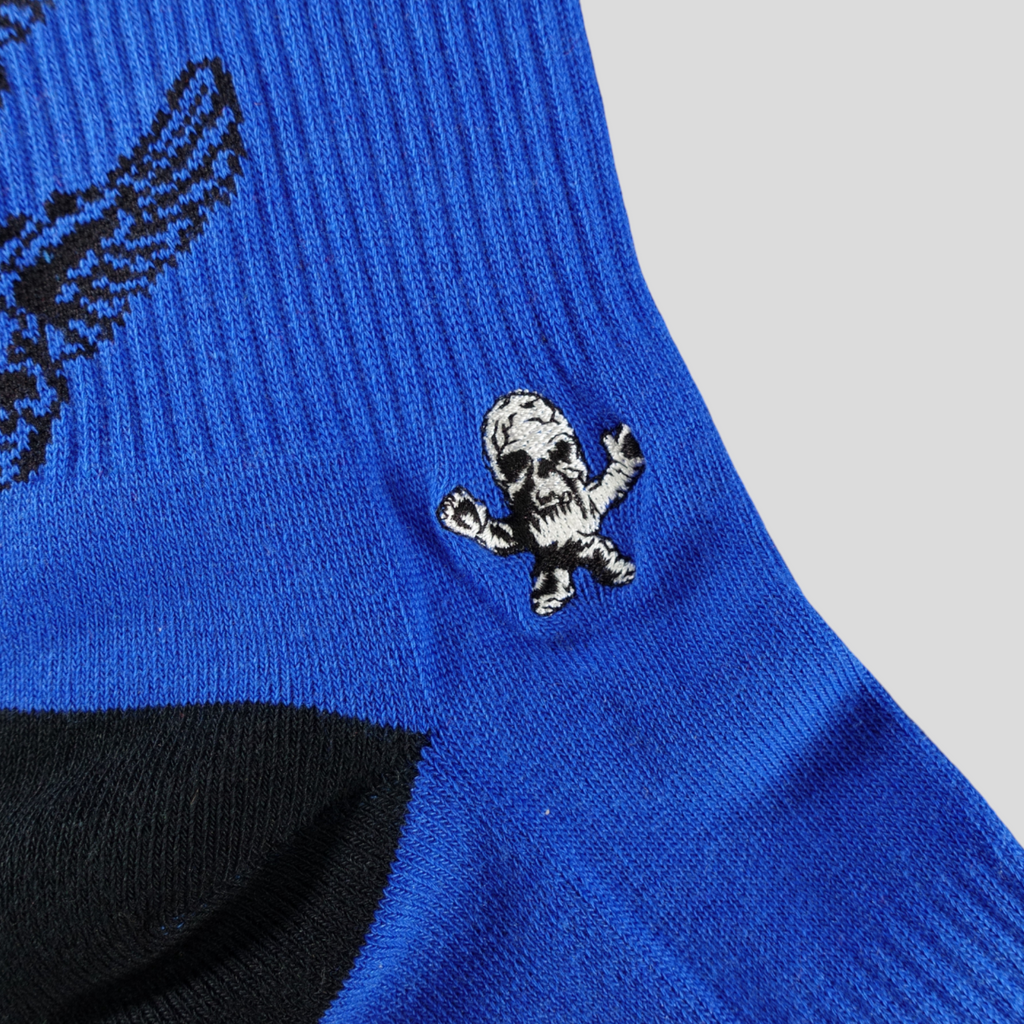Chaussettes Chrome Hearts Foti bleues