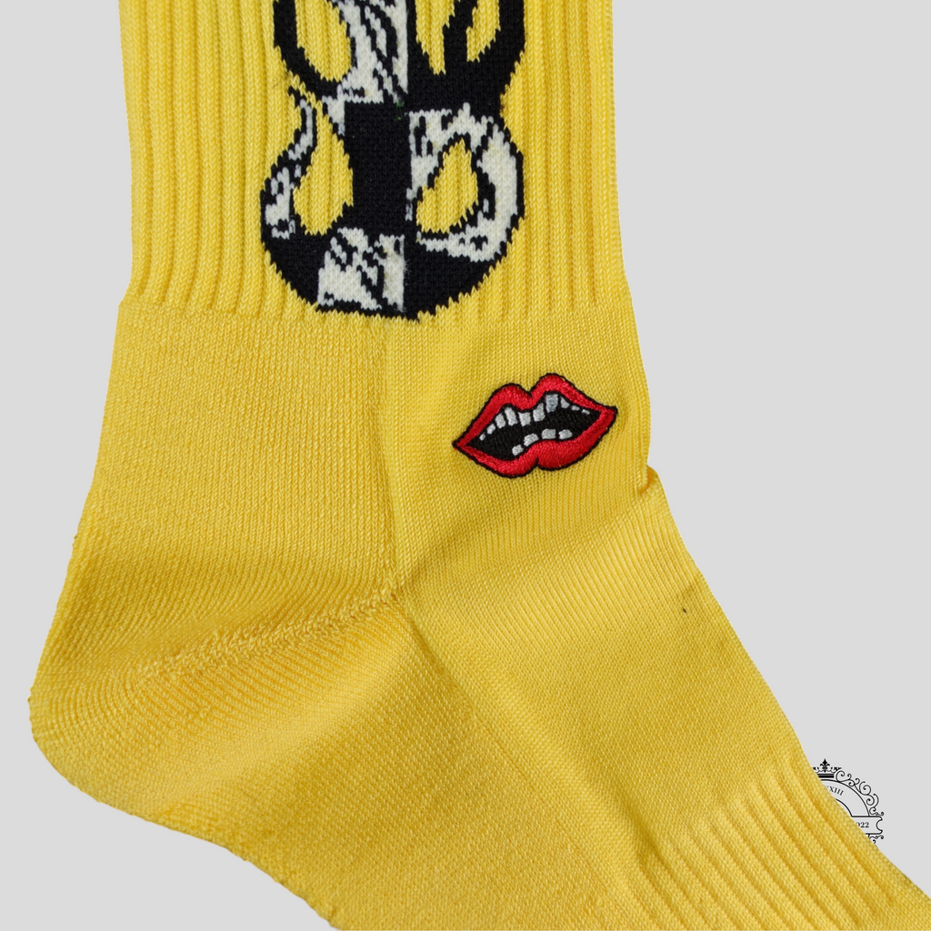 Chaussettes Chrome Hearts 99 Eyes jaunes