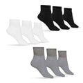 Chaussettes de cheville diabétiques en coton pour hommes (assorties)