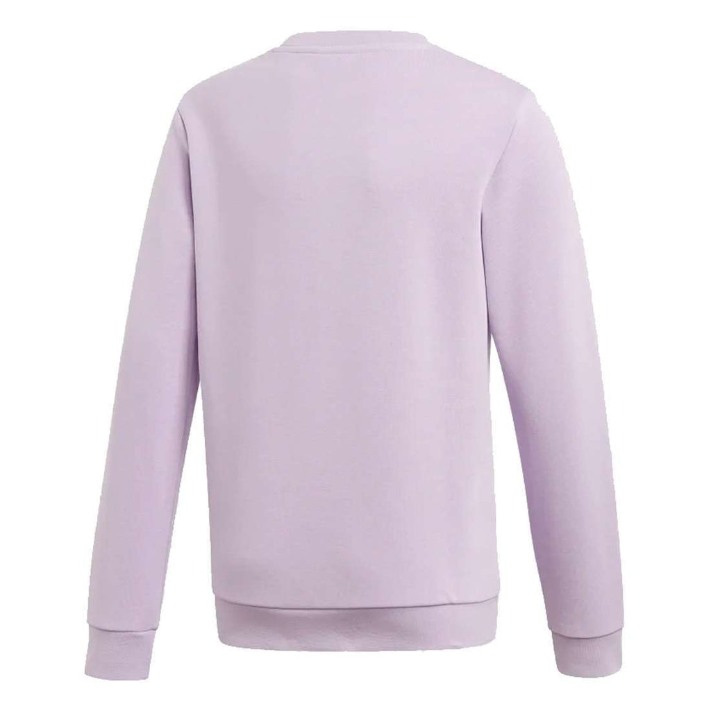 adidas Originals Sweat-shirt ras du cou trèfle pour enfant (junior) - Violet éclatant / Blanc