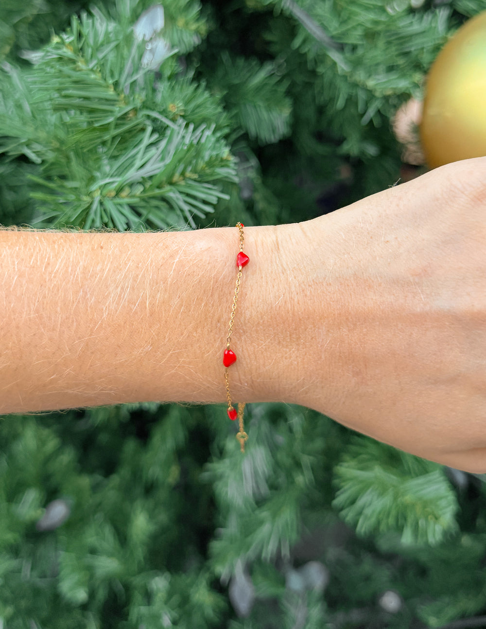 Bracelet fin chaîne d'amour