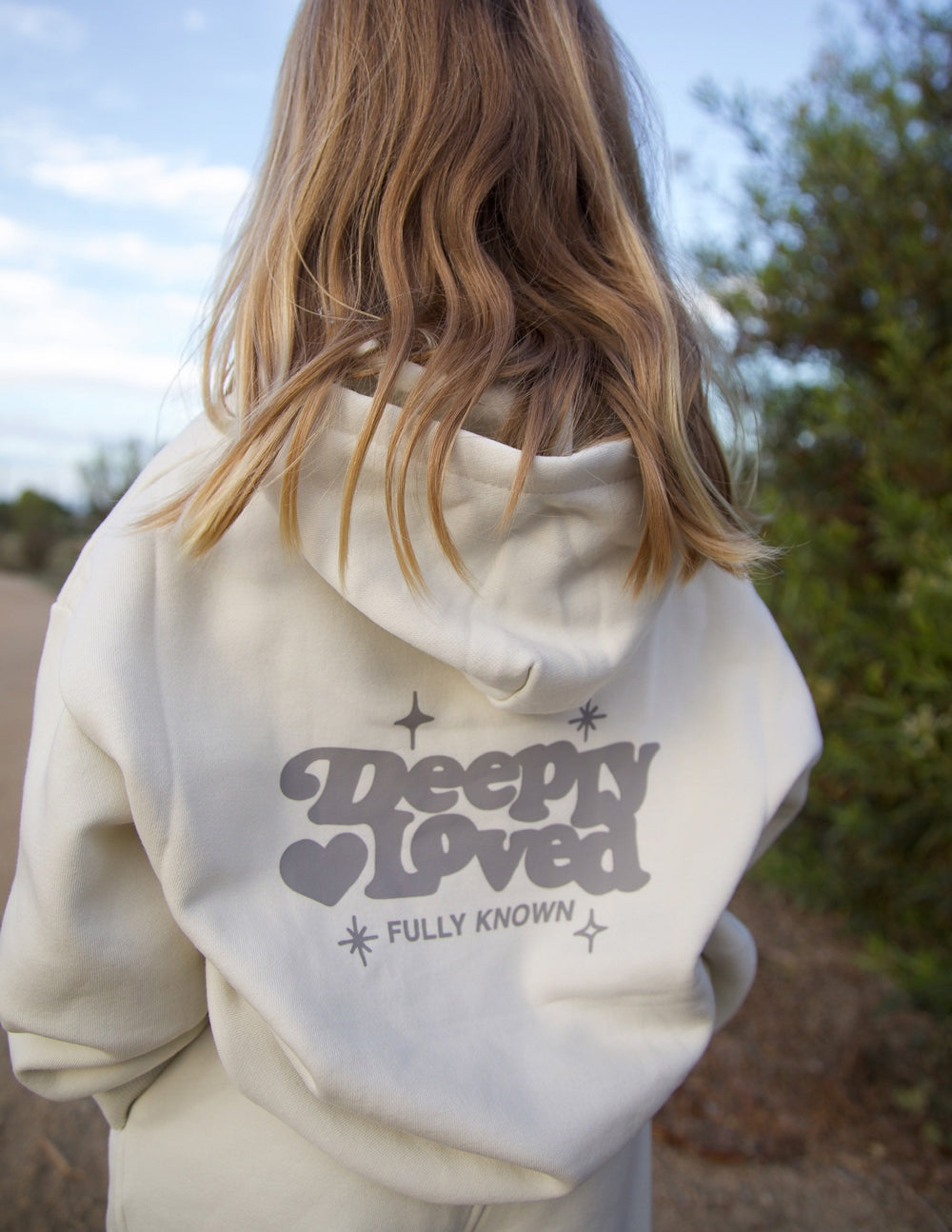 Sweat à capuche enfant Profondément aimé