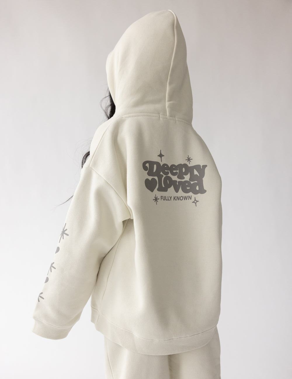 Sweat à capuche enfant Profondément aimé