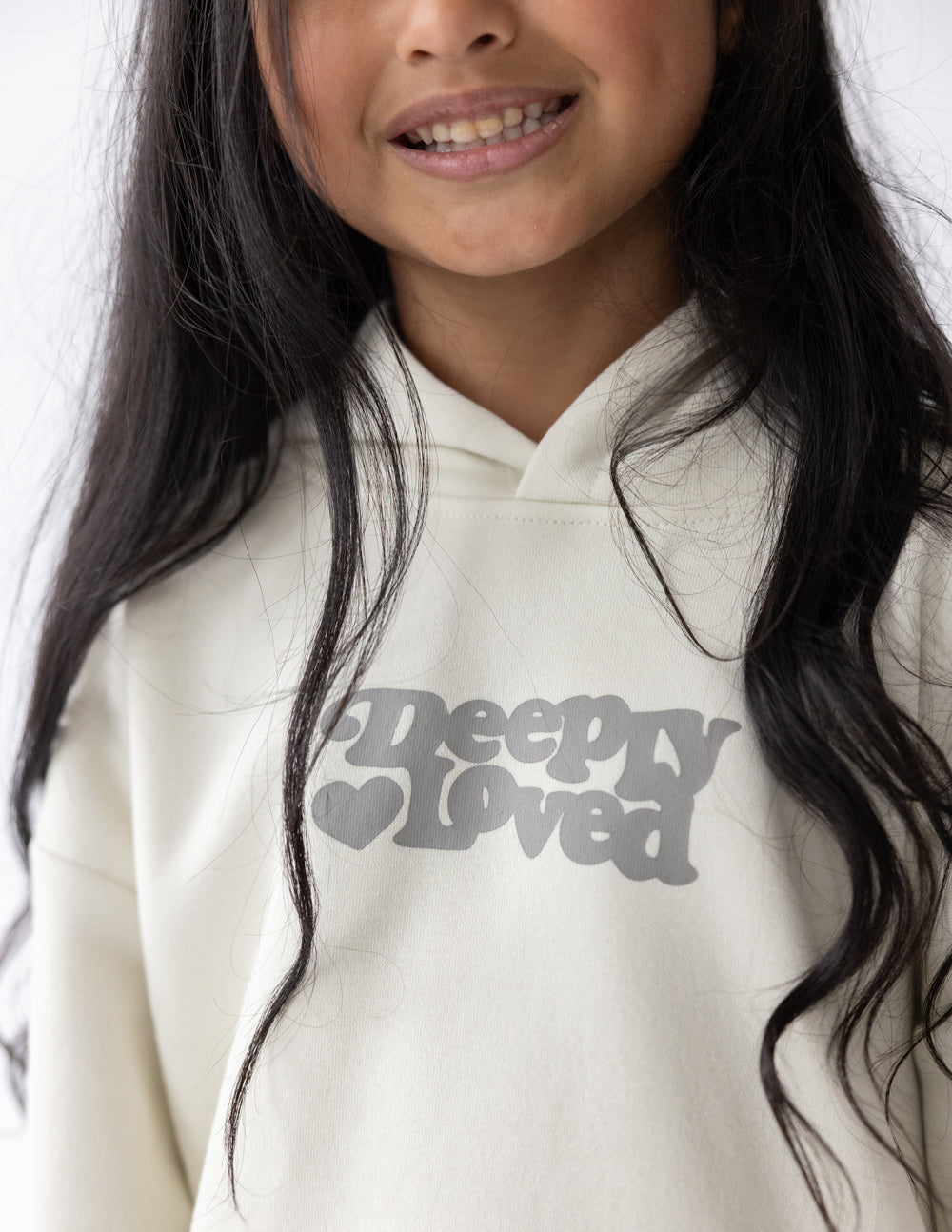 Sweat à capuche enfant Profondément aimé