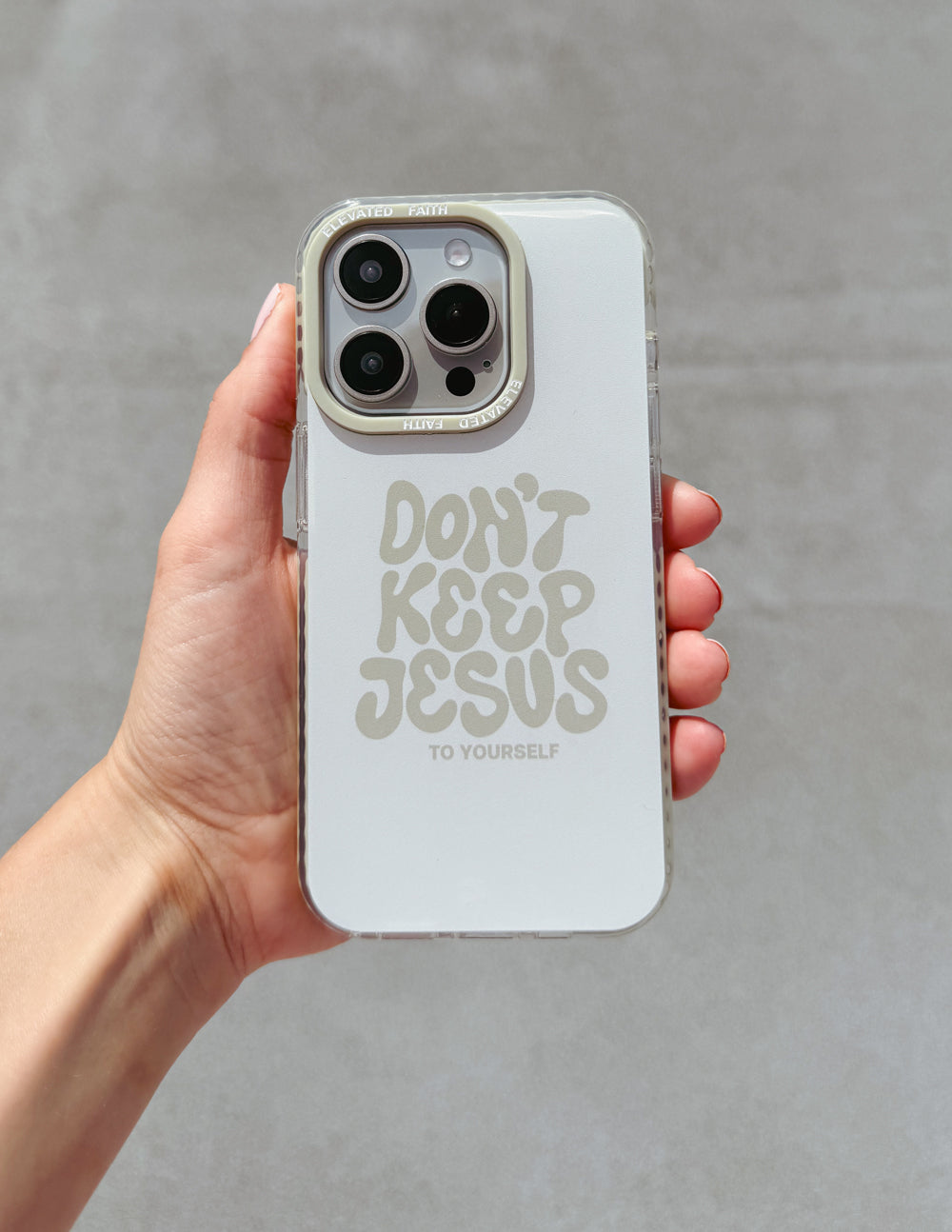Coque de téléphone Ne gardez pas Jésus pour vous