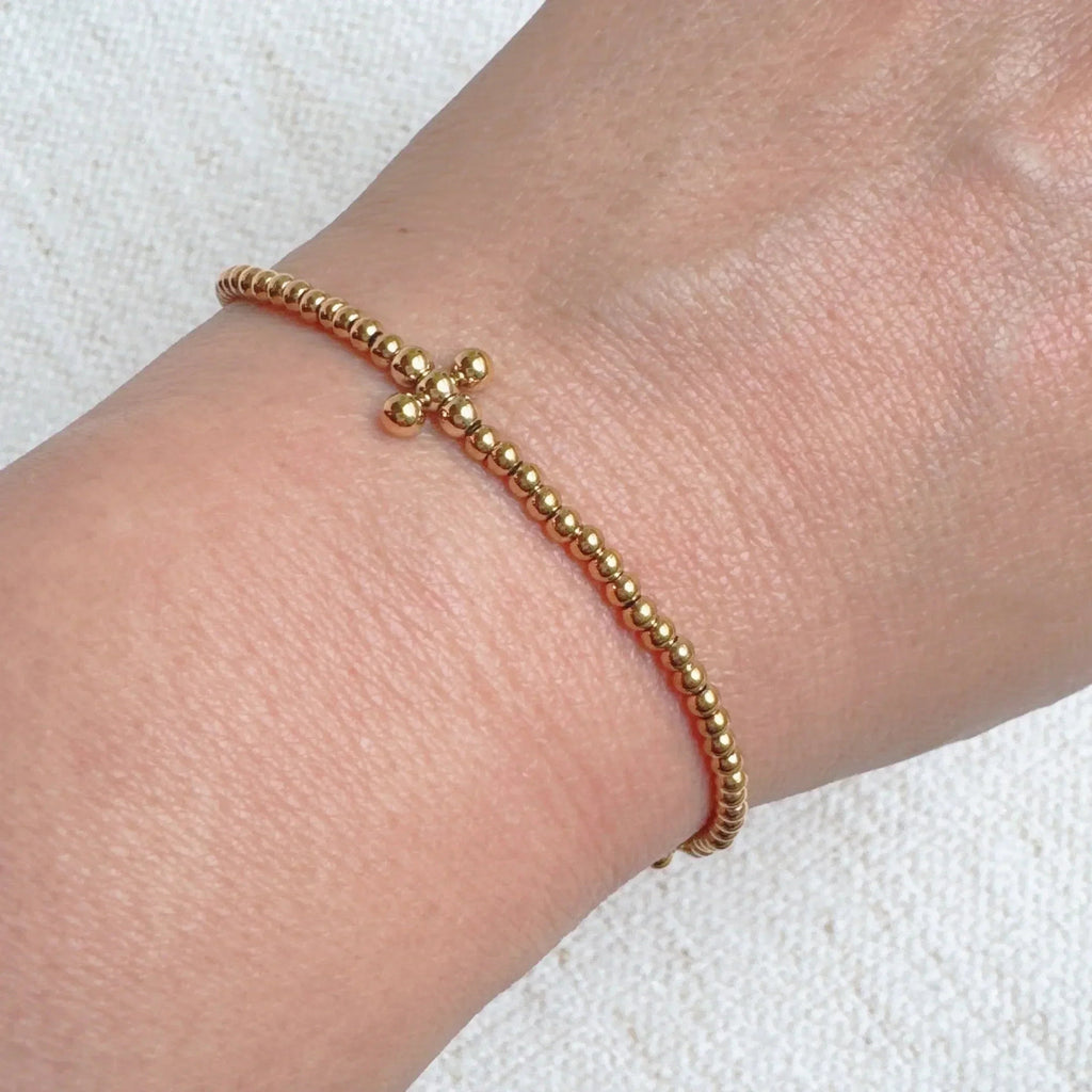 Bracelet extensible Dot Dot Golden Cross