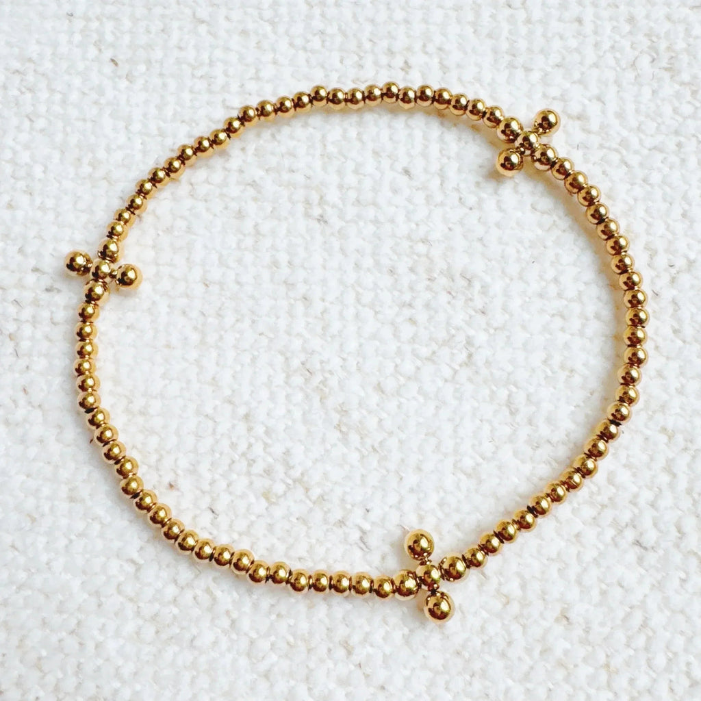 Bracelet extensible Dot Dot Golden Cross