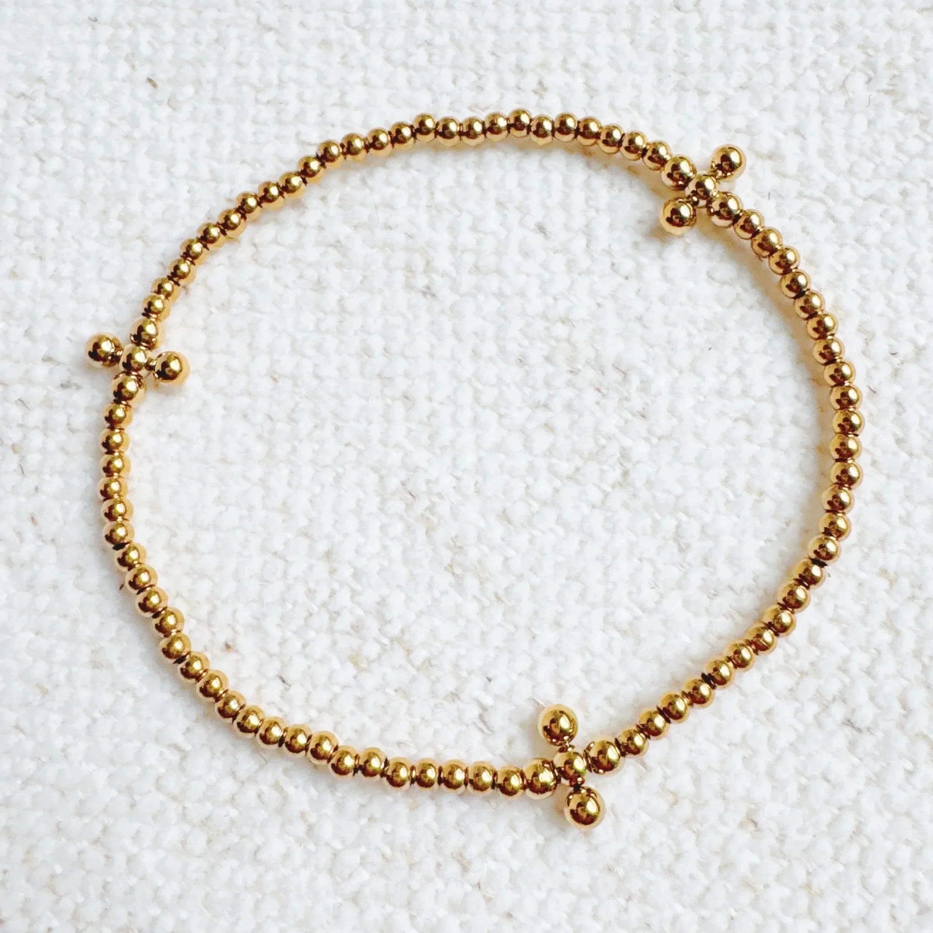 Bracelet extensible Dot Dot Golden Cross