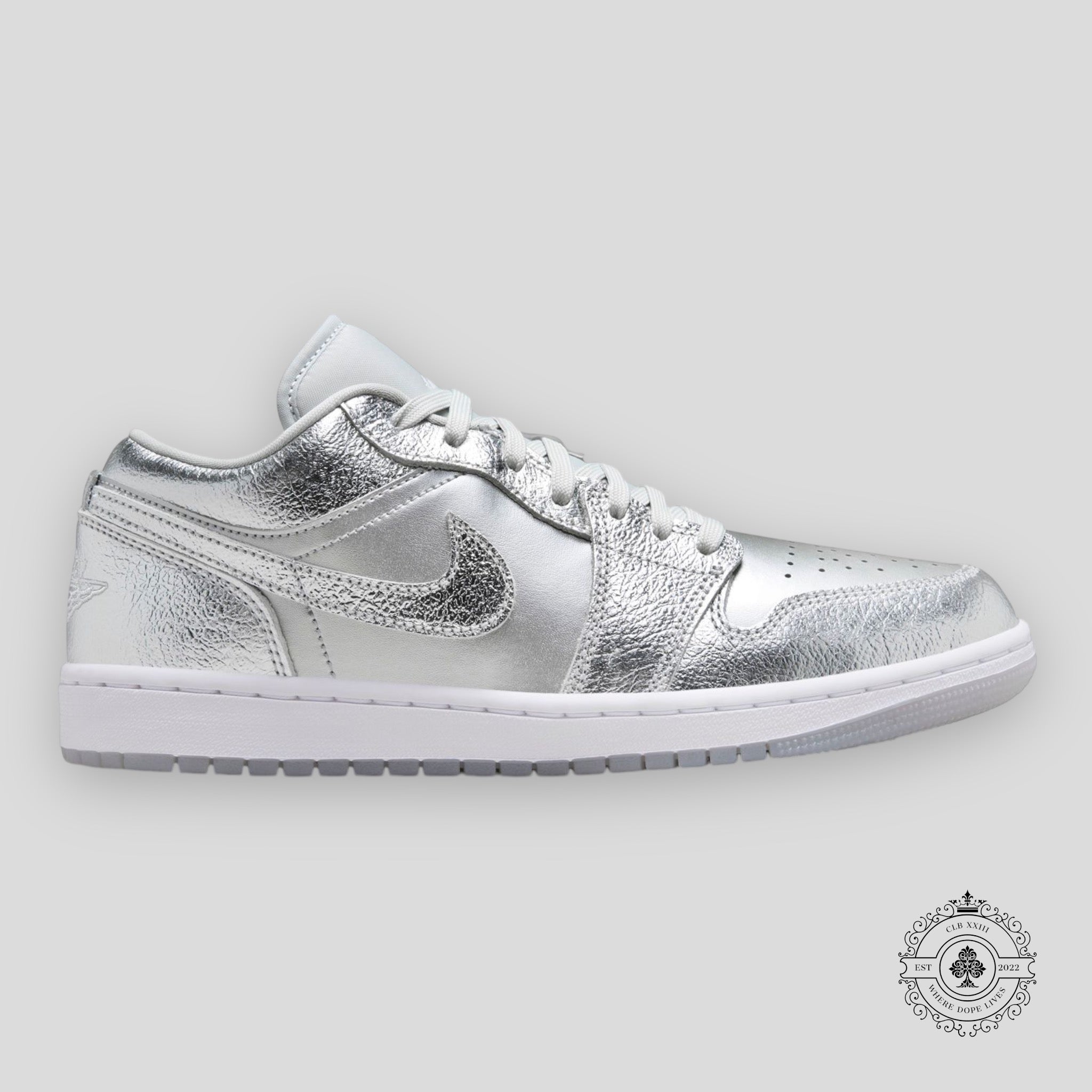 Air Jordan 1 Low SE W Argent métallique