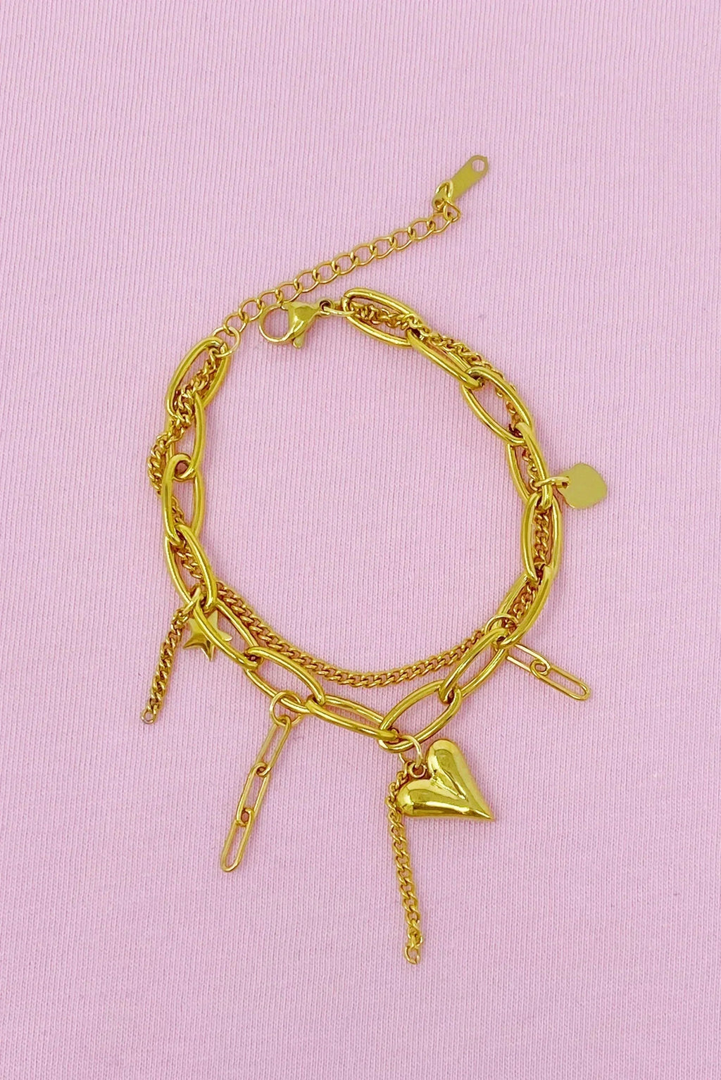 Bracelet breloques double bonheur