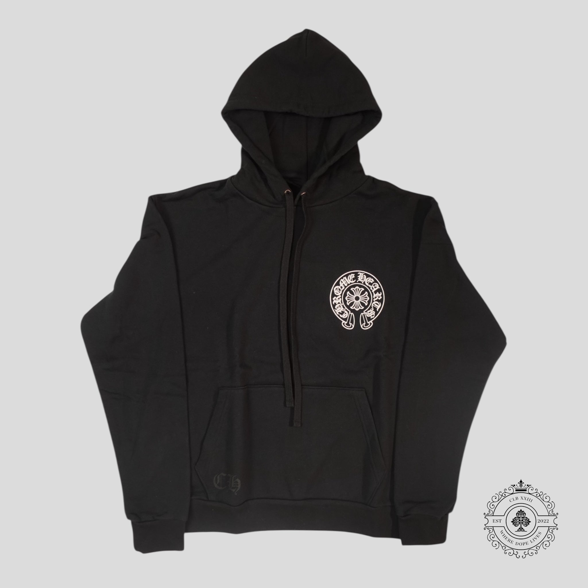 Sweat à capuche exclusif Chrome Hearts Las Vegas Horseshoe noir