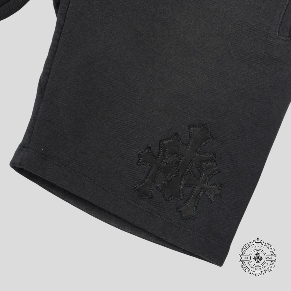 Shorts molletonnés Chrome Hearts Paper Jam noirs