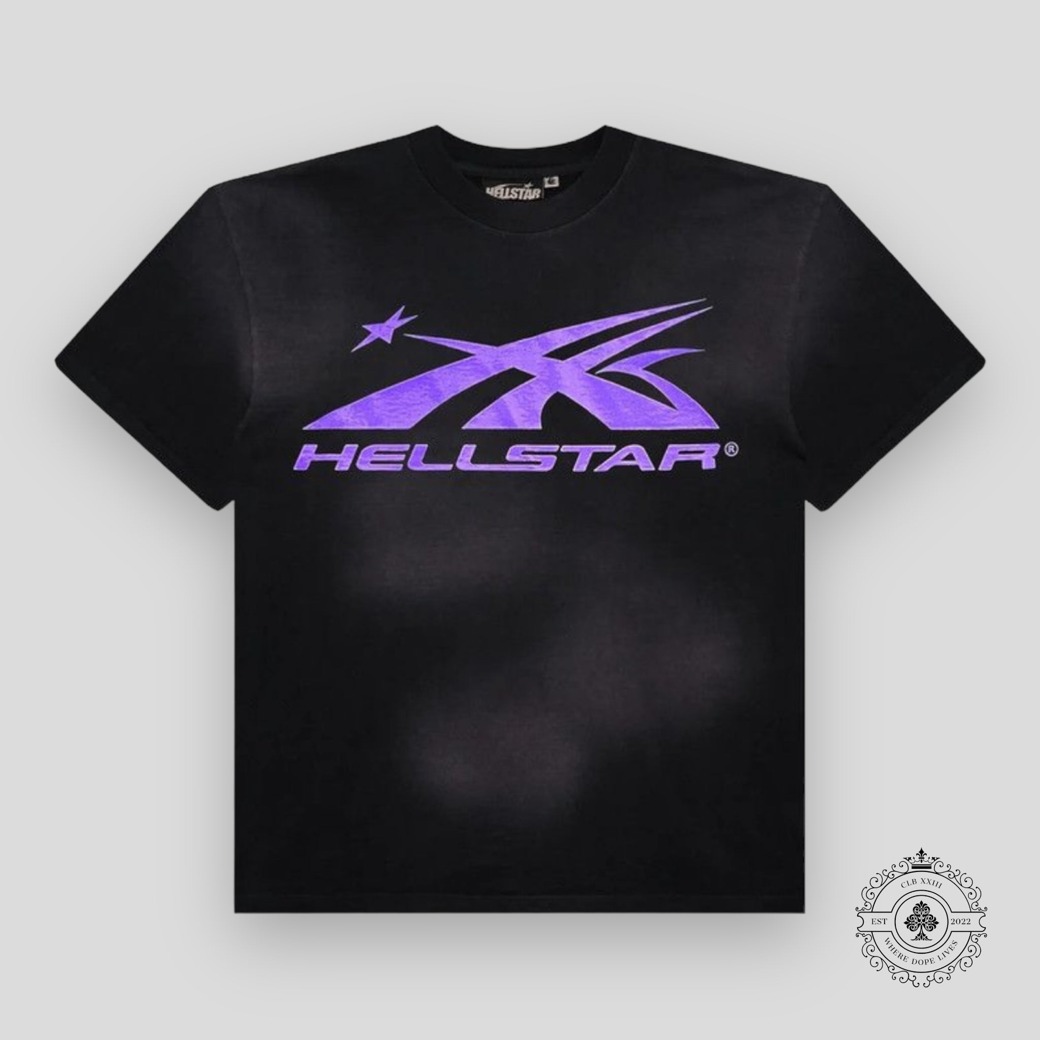 T-shirt Hellstar Sport Logo Gel Noir / Violet
