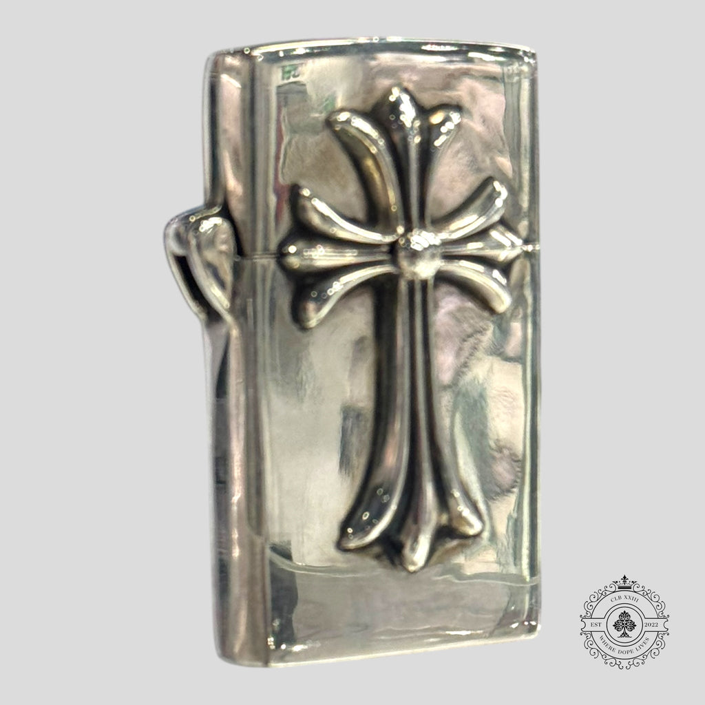 Briquet Zippo Chrome Hearts croix en argent