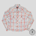 Chemise en flanelle Chrome Hearts pour femme, motif Fleur, rouge/bleu