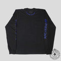 Haut à manches longues Chrome Hearts Neck Logo Noir/Bleu
