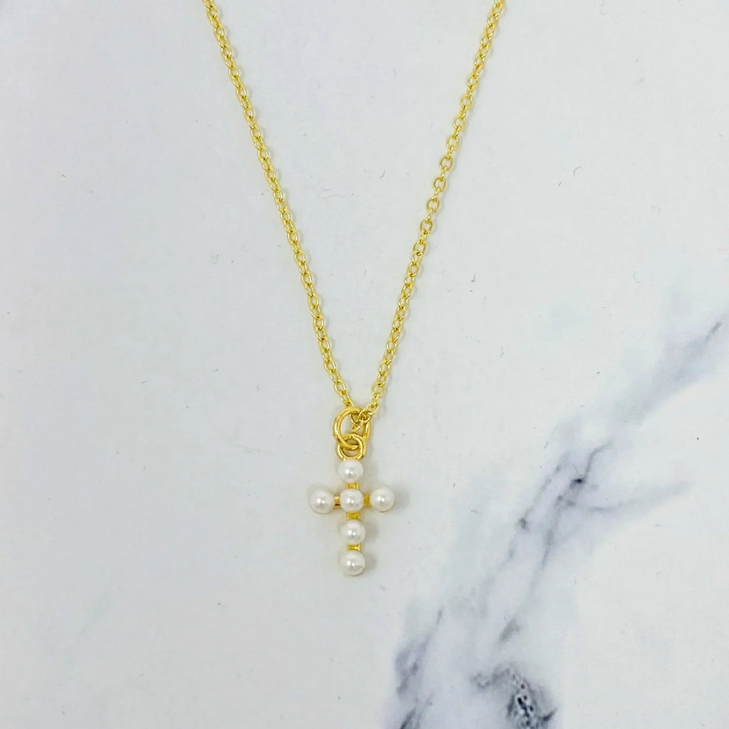 Collier Croix en Nacre