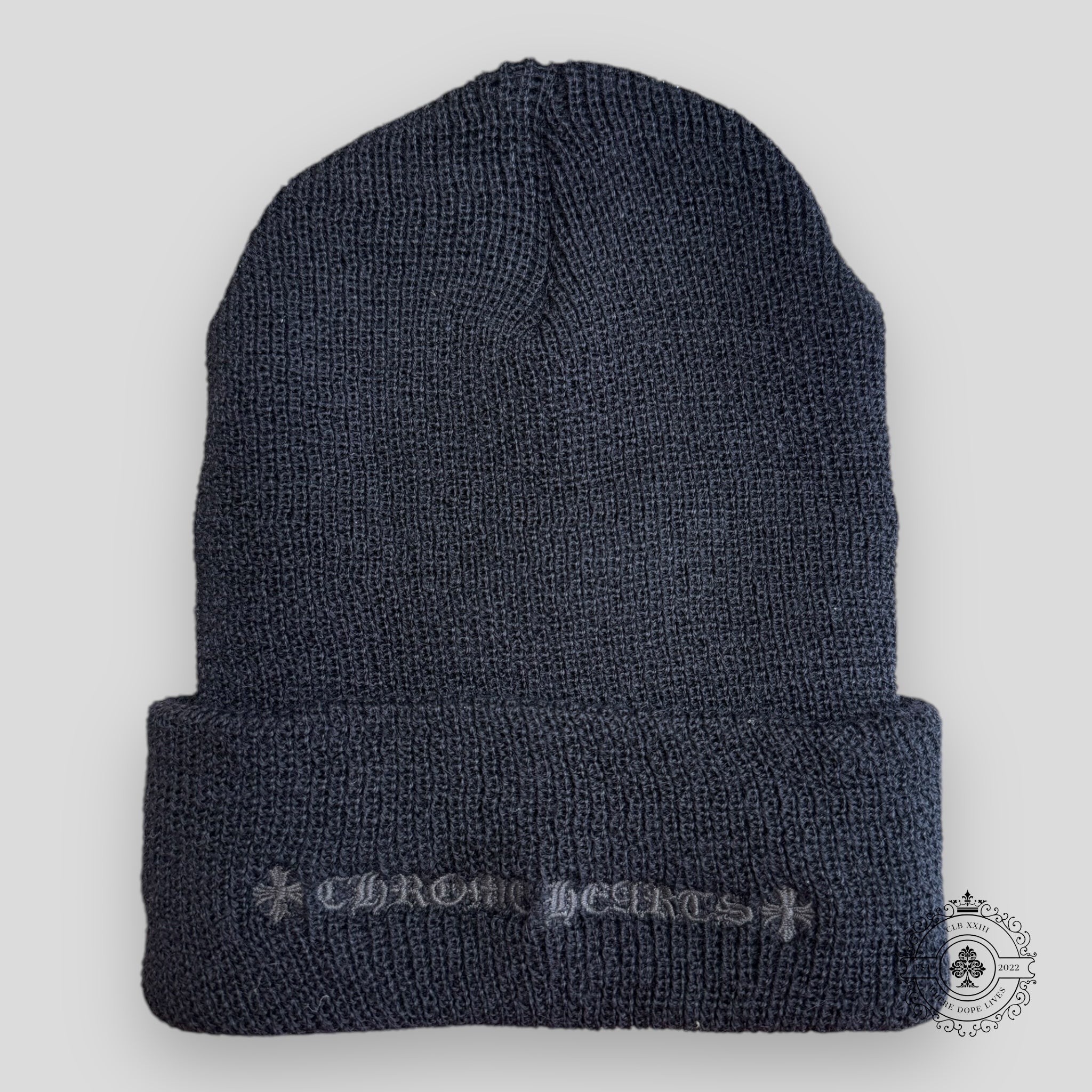Bonnet en laine Chrome Hearts noir