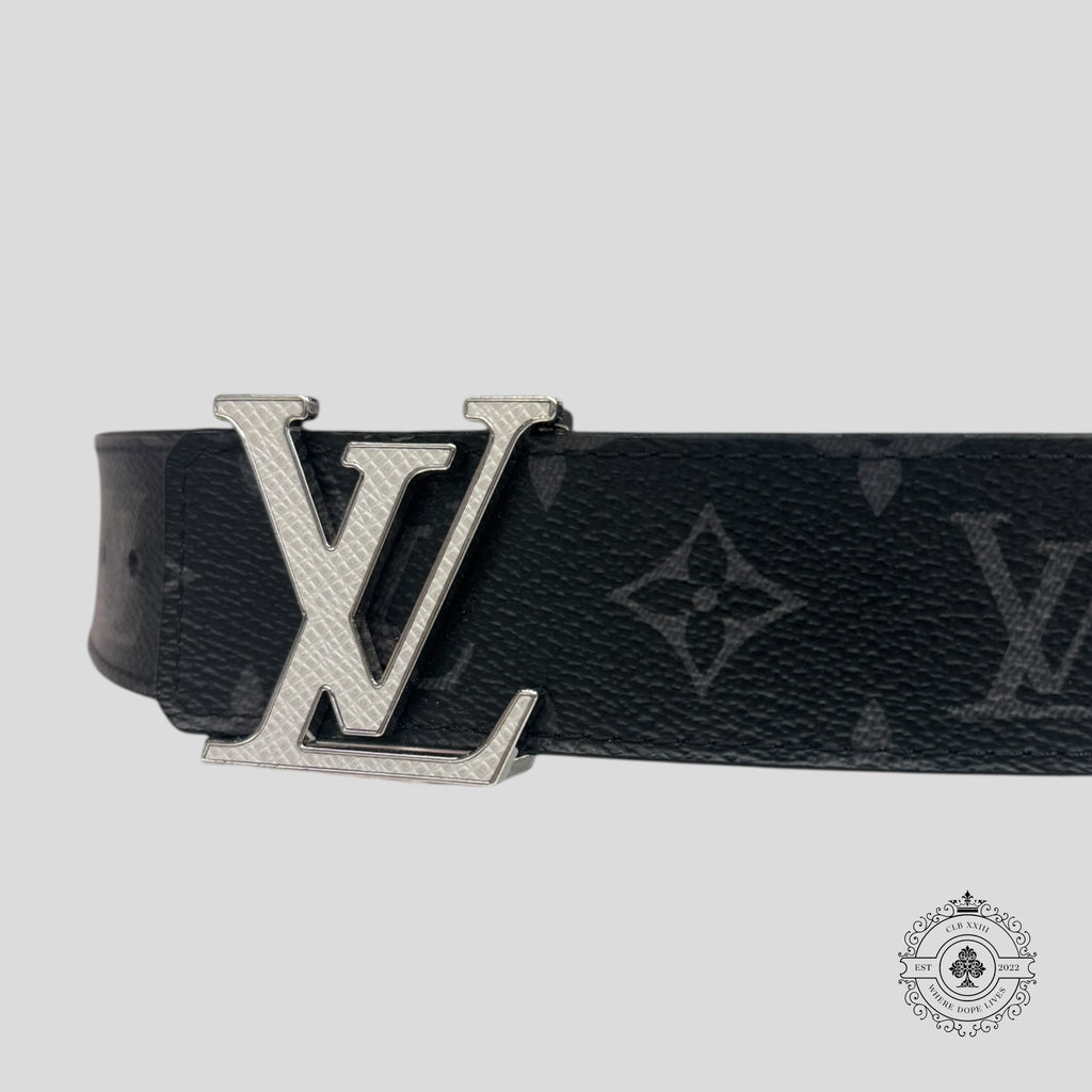 Ceinture Louis Vuitton Monogram Eclipse Taïgarama en noir