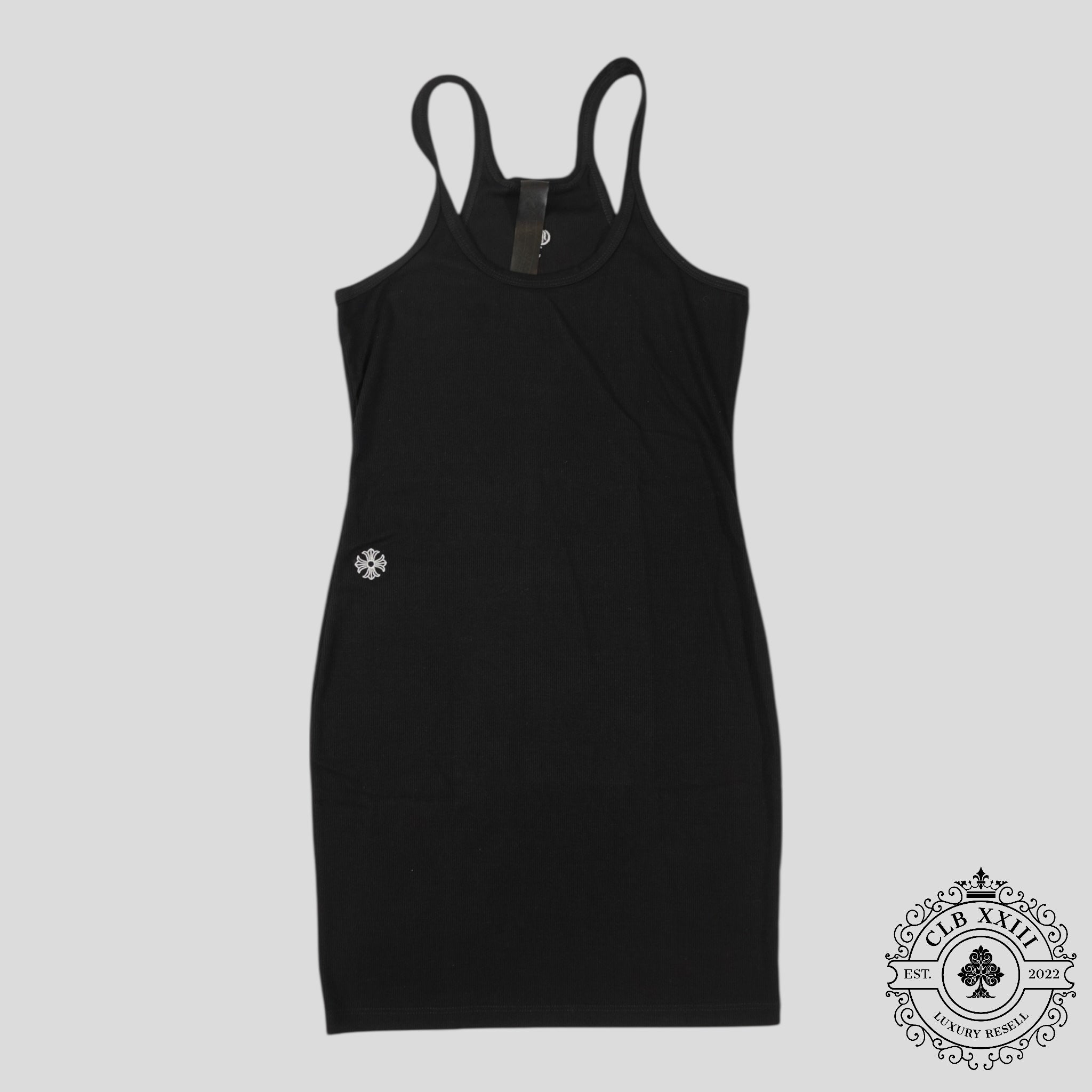 Débardeur noir pour femme Chrome Hearts avec logo Plus
