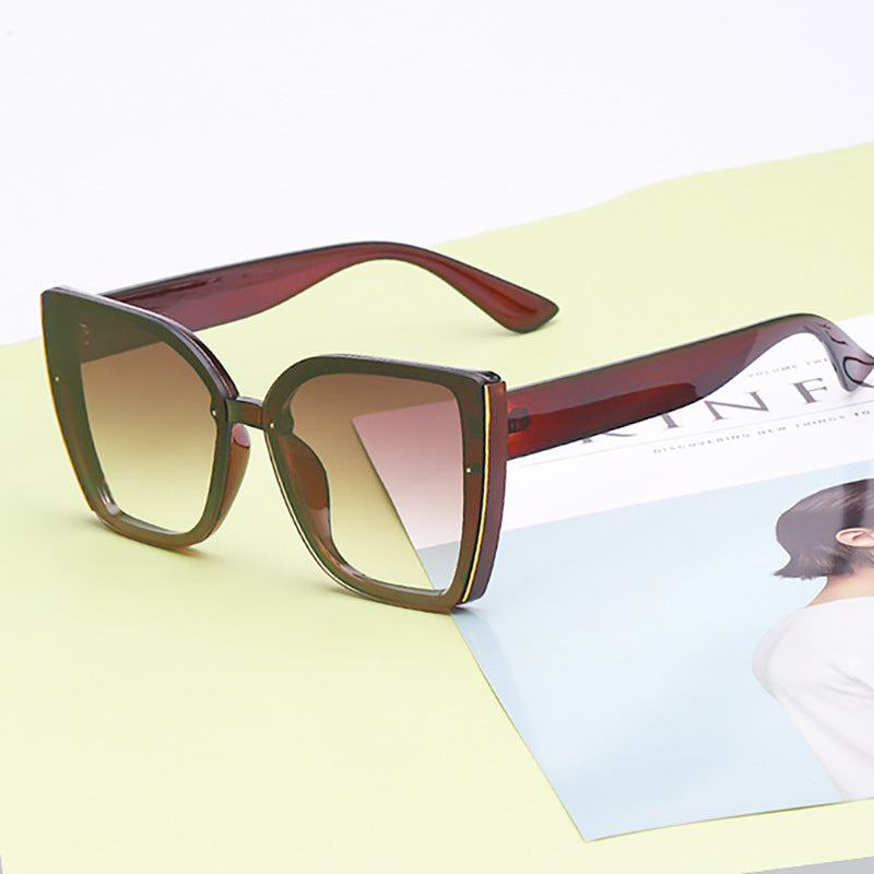 Lunettes de soleil œil-de-chat surdimensionnées pour femmes — Protection UV Tendance