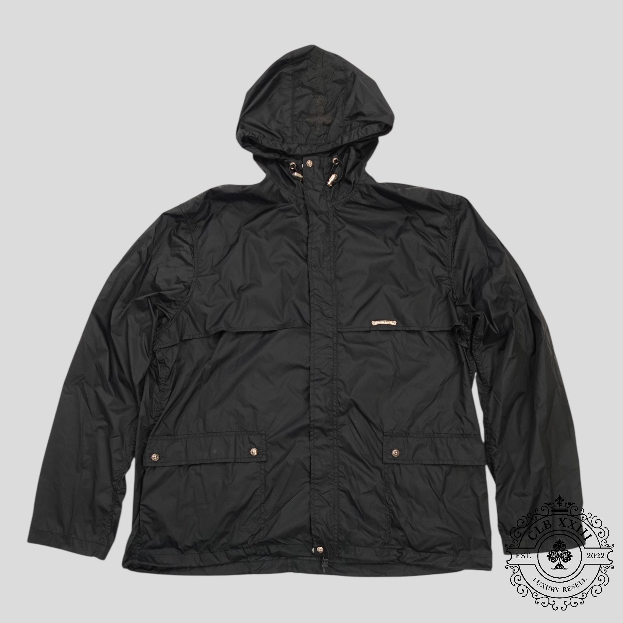 Coupe-vent en nylon Chrome Hearts noir