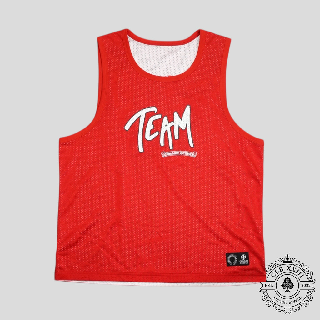 Maillot Chrome Hearts Reversible Mesh Team 99 Rouge