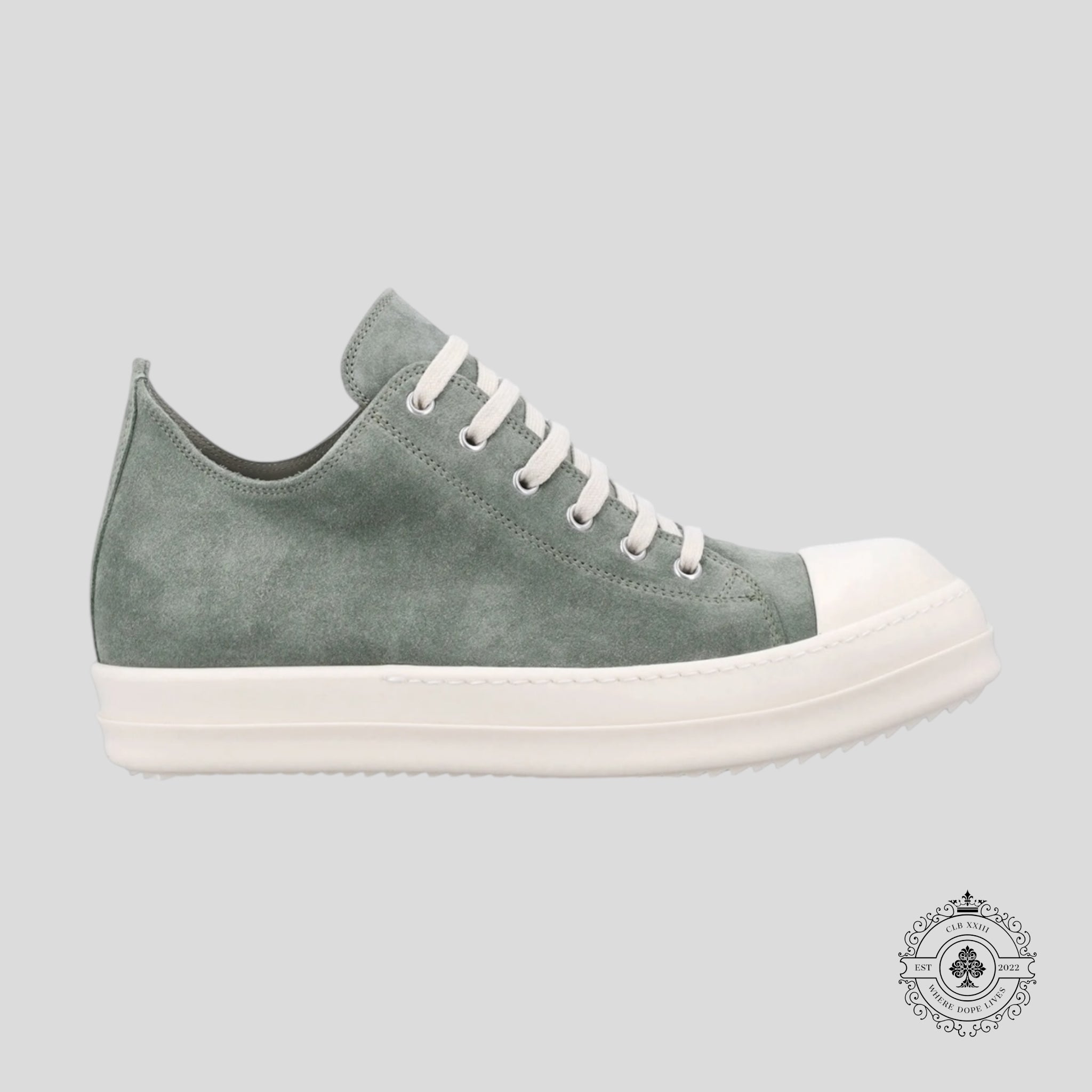 Rick Owens Hollywood Low Céladon Lait