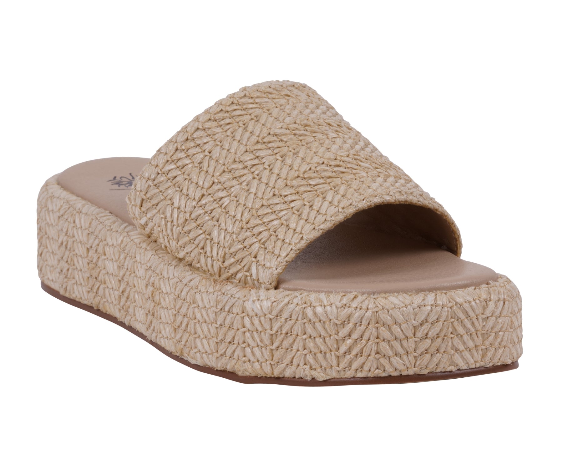 Mules compensées Evie naturelles pour femme