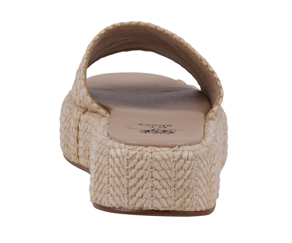 Mules compensées Evie naturelles pour femme