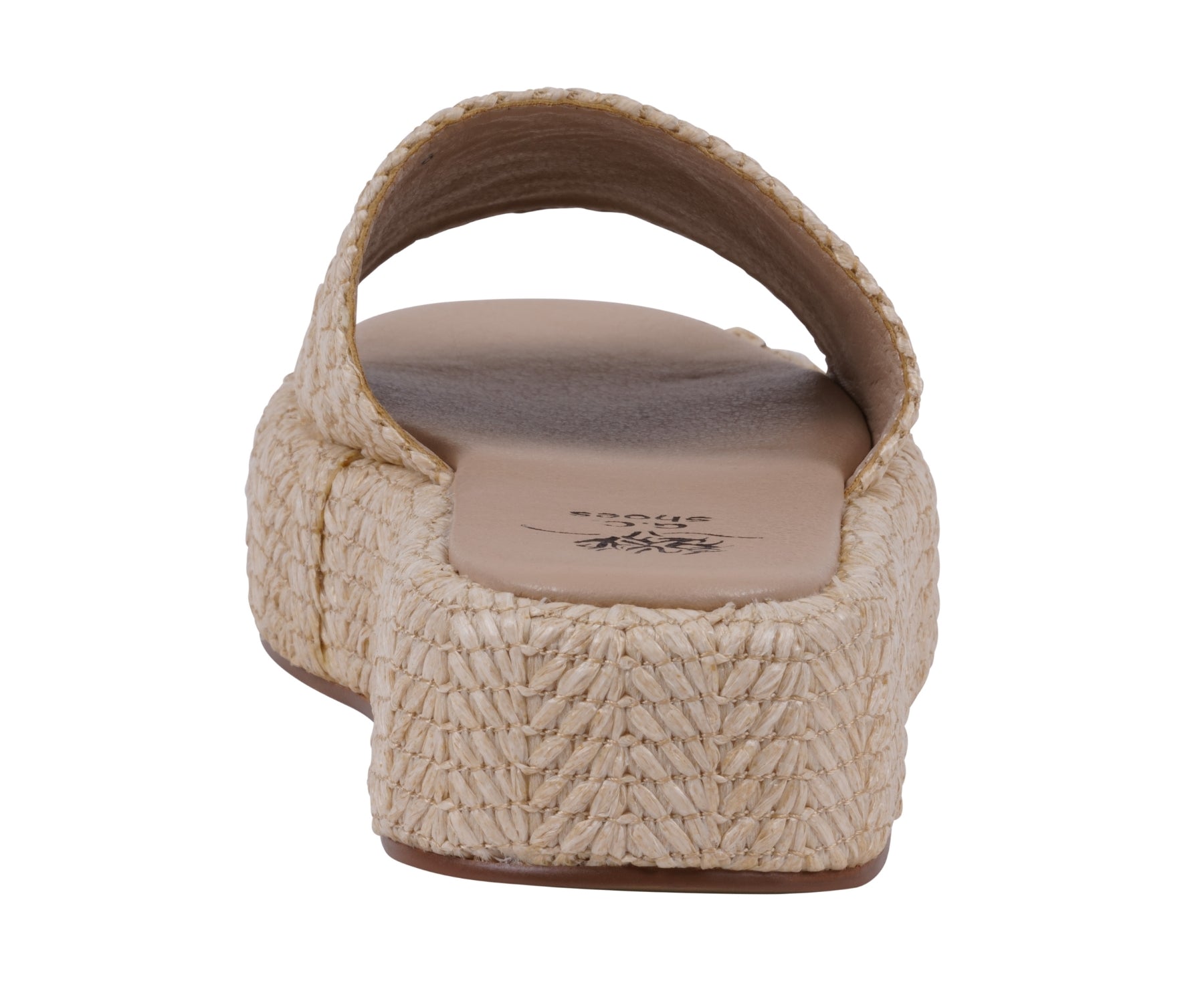 Mules compensées Evie naturelles pour femme